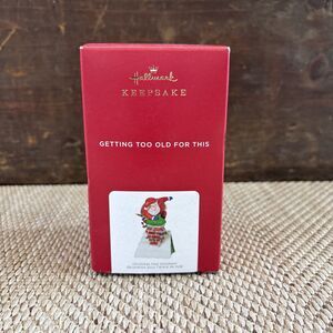 New 2021 Hallmark Ornament Santa Getting Too Old For This with Music & Sound